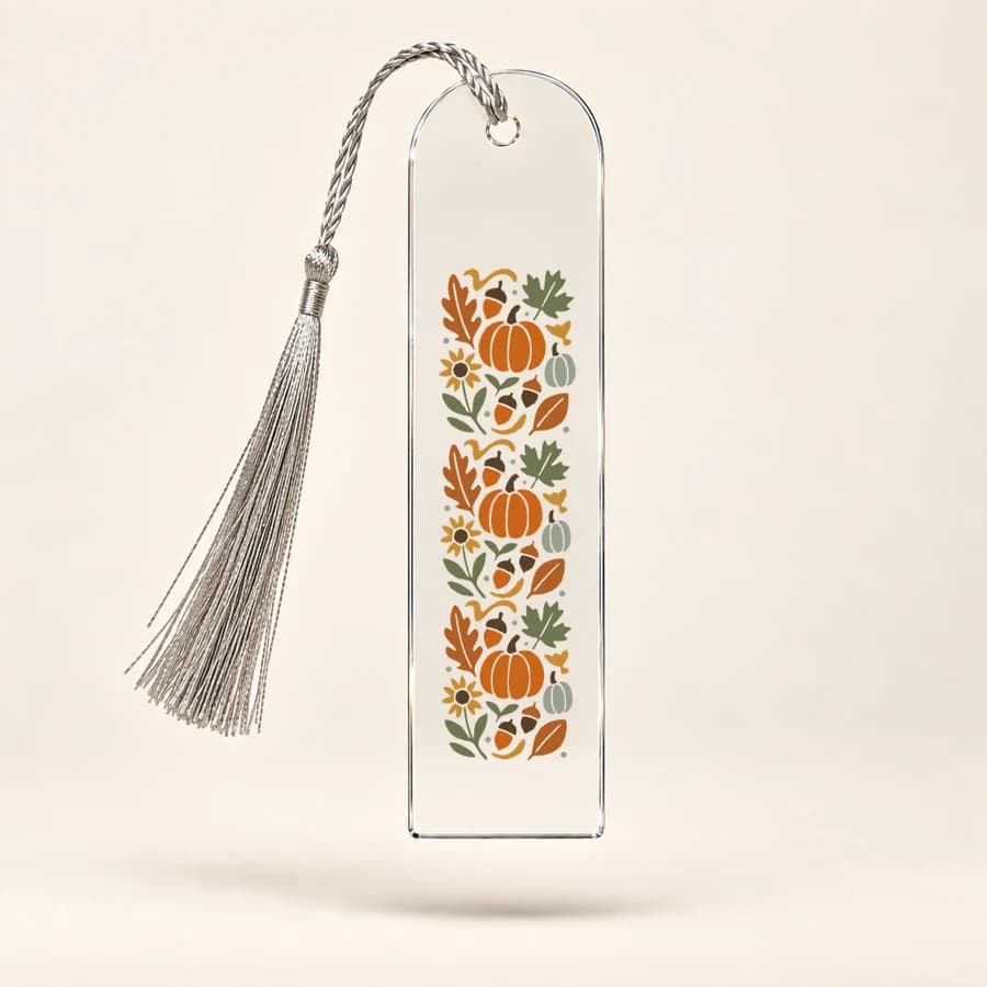 Marque-page Automne — photographie réaliste du produit personnalisé