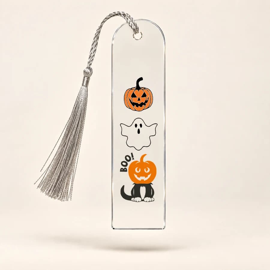Marque-page Halloween — photographie réaliste du produit personnalisé