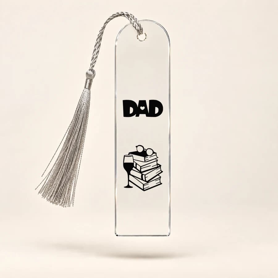 Marque-page Papa — photographie réaliste du produit personnalisé