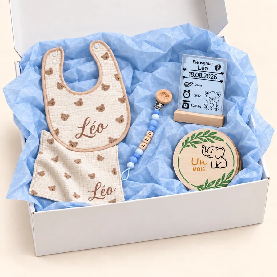 Coffret naissance — modèle Garçon