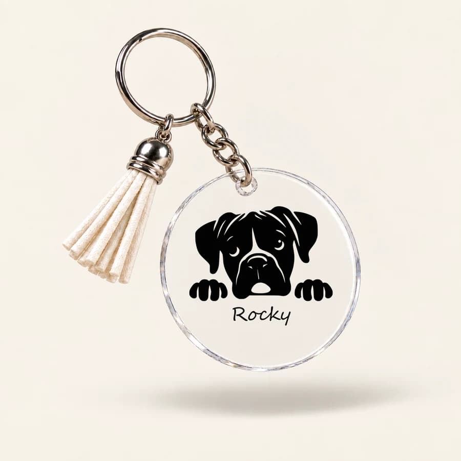 Porte-clés Animal — modèle Boxer