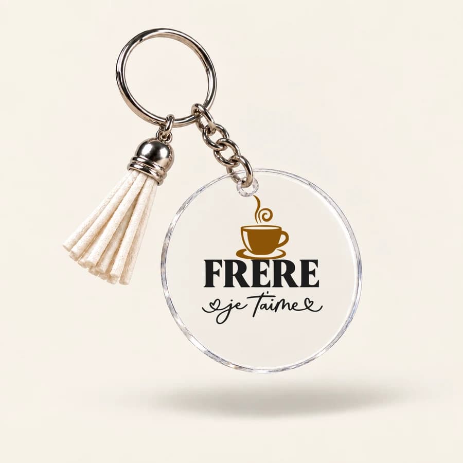 Porte-clés « Famille » — modèle Frère — Café