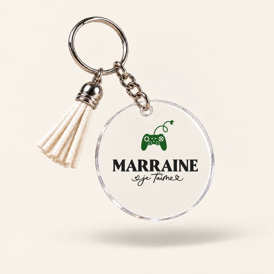Porte-clés « Famille » — modèle Marraine — Manette