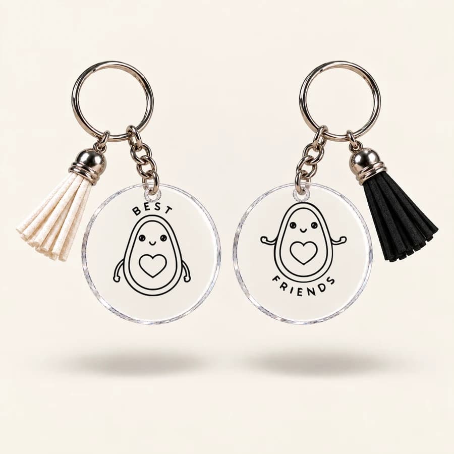 Porte-clés « Meilleure amie » — modèle Avocats Best Friends