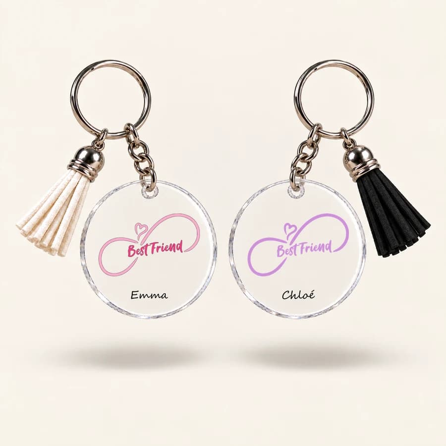 Porte-clés « Meilleure amie » — modèle Infini Best Friend