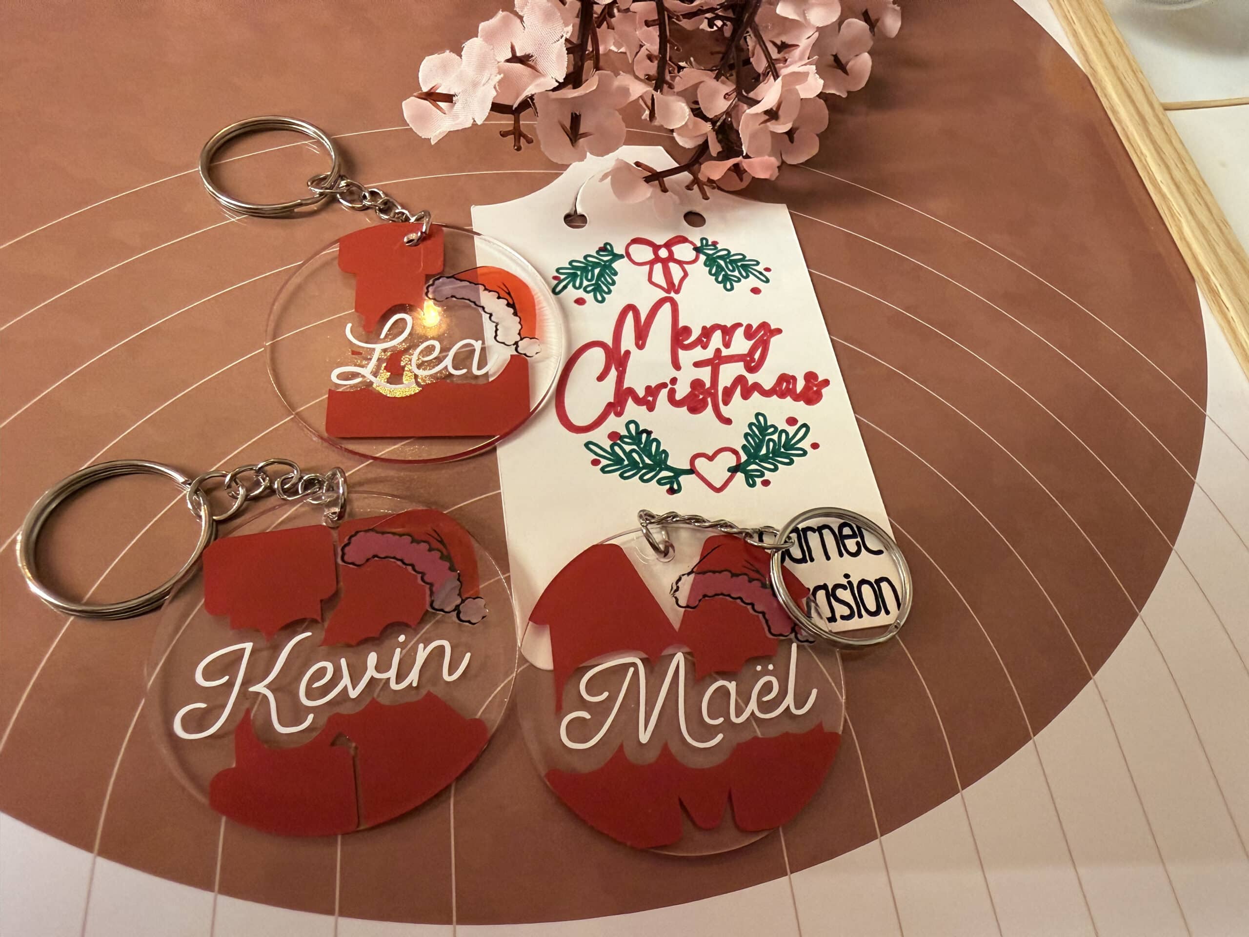 Porte clé personnalisé Noël – Image 2