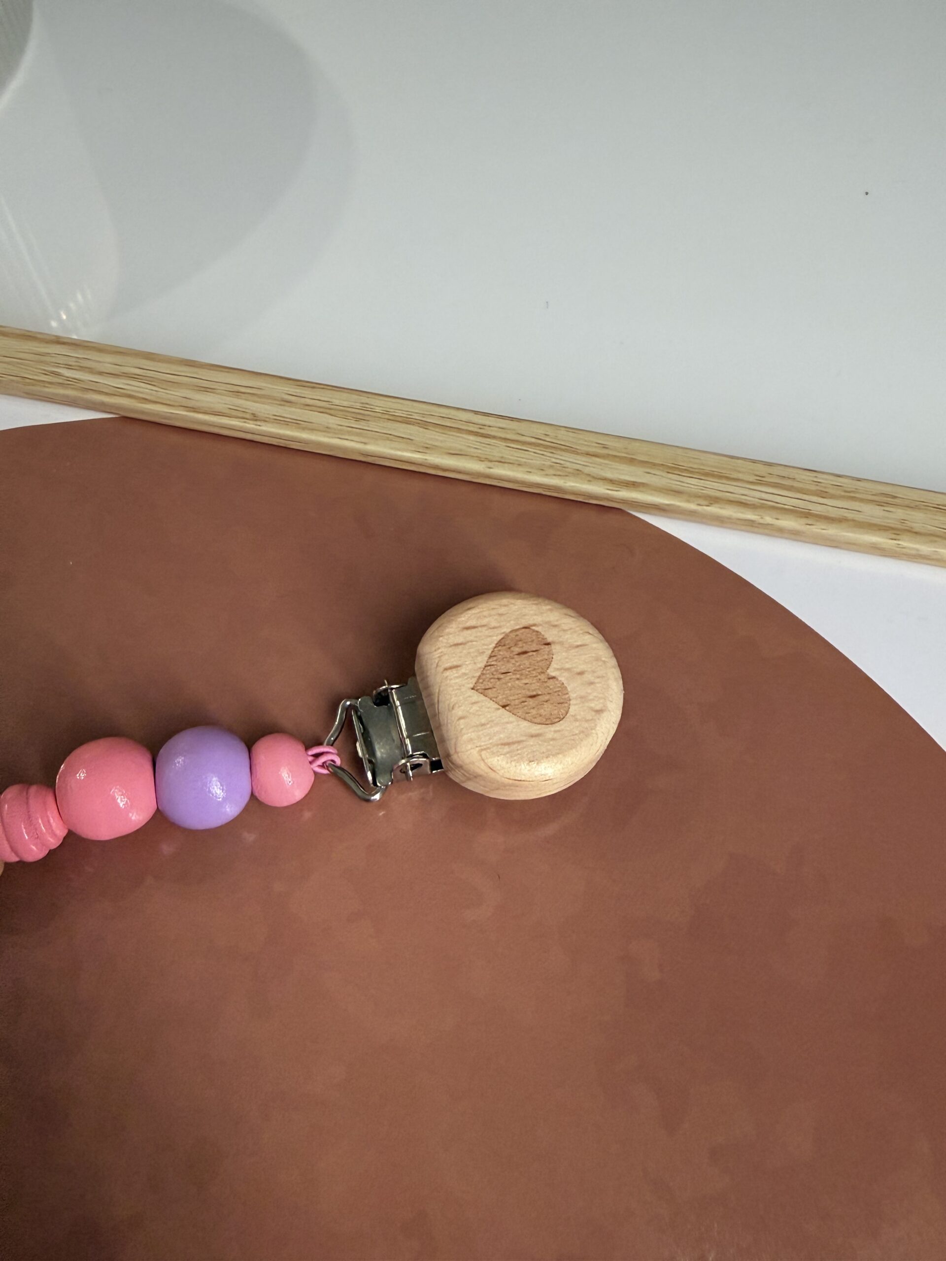 Porte tétine | Rose pastel – Image 2