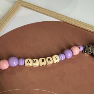 Porte tétine | Violet pastel