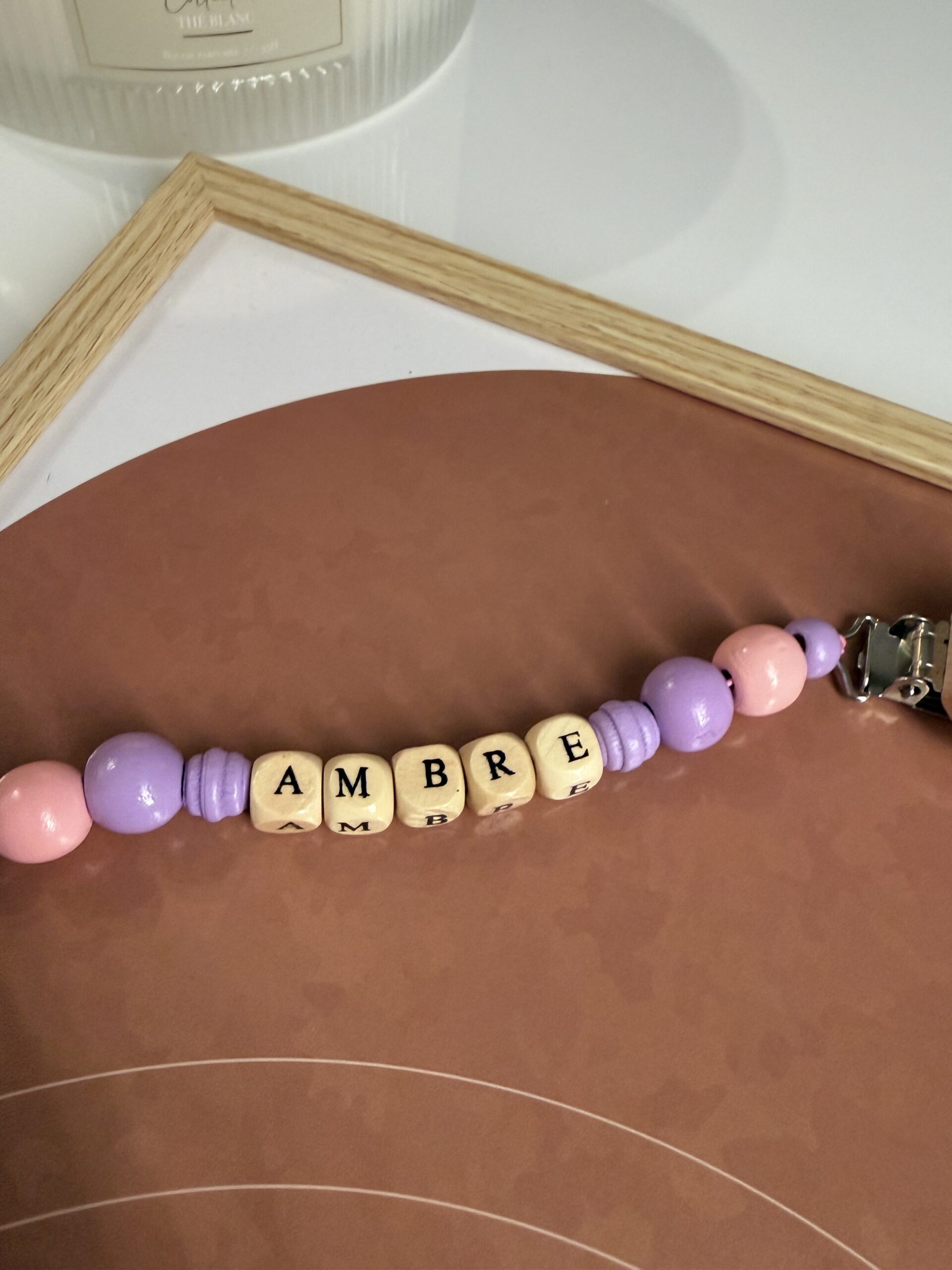 Porte tétine | Violet pastel