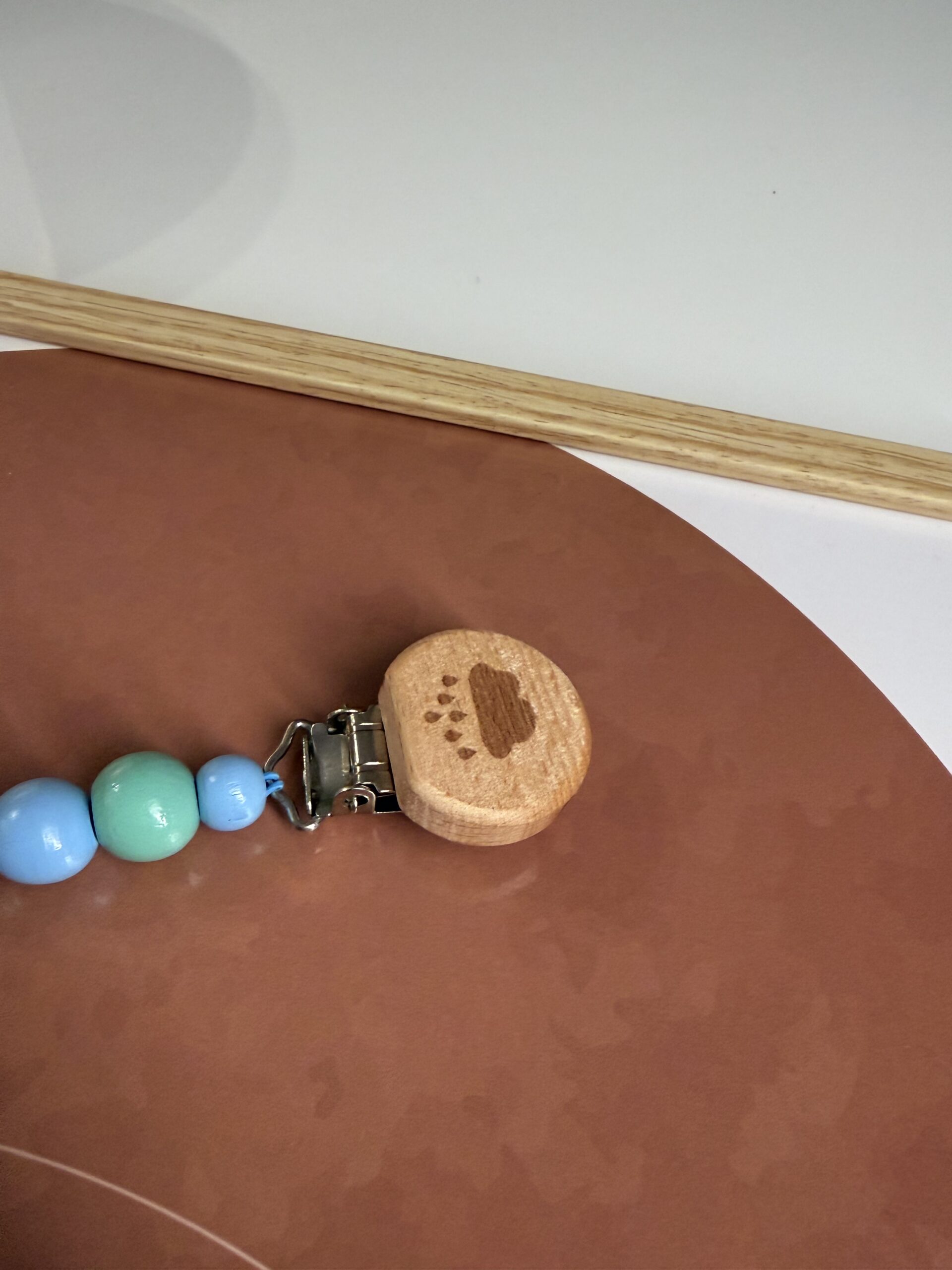 Porte tétine | Bleu pastel – Image 2