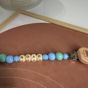 Porte tétine | Bleu pastel